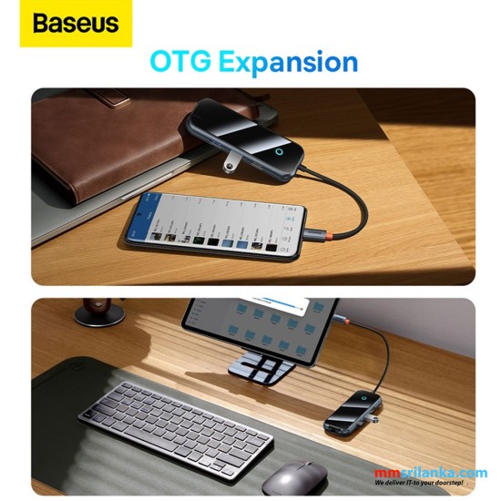 Baseus AcmeJoy 6-Port Type-C HUB Adapter（Type-C to HDMI*1+USB3.0*2+USB2.0*1+Type-C PD&Data *1+RJ45*1）